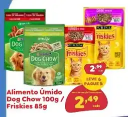 Amigão Supermercados Alimento Úmido Dog Chow 100g / Friskies 85g oferta