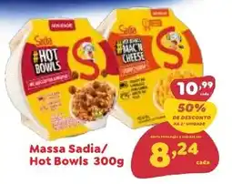 Amigão Supermercados Massa sadia/ hot bowls oferta