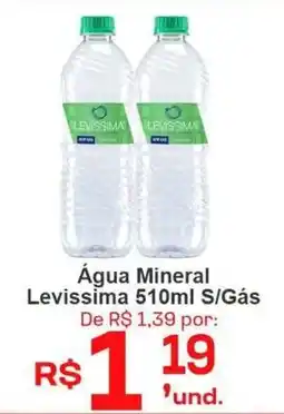 Cocipa Água Mineral Levissima S/Gás oferta
