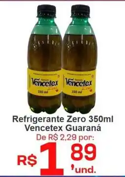 Cocipa Refrigerante Zero Vencetex Guaraná oferta
