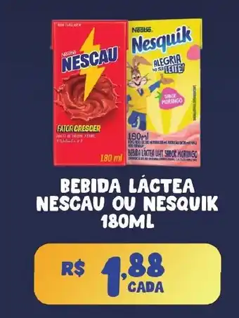 Bebida láctea nescau ou nesquik
