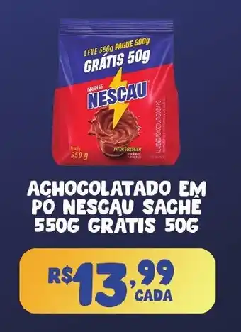 Achocolatado em pó nescau sache
