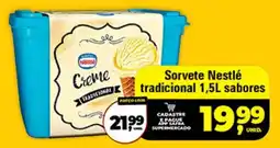 Safra Supermercados Sorvete Nestlé tradicional 1,5L sabores oferta