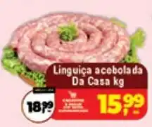 Safra Supermercados Linguica acebolada da casa kg oferta