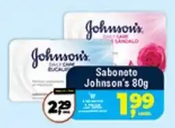 Safra Supermercados Sabonete johnson's 80g oferta