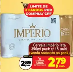 Safra Supermercados Cerveja imperio oferta