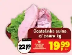 Safra Supermercados Costolinha suína c/ couro kg oferta
