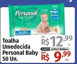 Supermercado Dalben Toalha Umedecida Personal Baby oferta