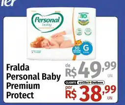 Supermercado Dalben Fralda Personal Baby Premium Protect oferta