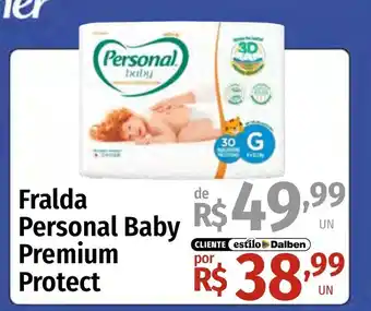 Supermercado Dalben Fralda Personal Baby Premium Protect oferta