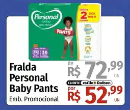 Supermercado Dalben Fralda Personal Baby Pants oferta