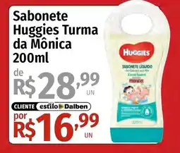 Supermercado Dalben Sabonete huggies turma da mônica oferta