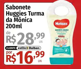 Supermercado Dalben Sabonete huggies turma da mônica oferta