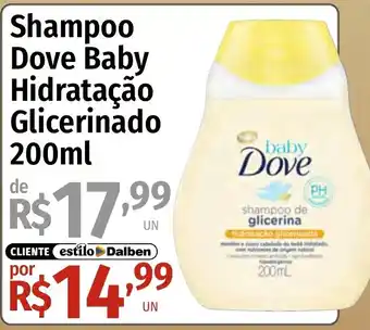 Shampoo dove baby hidratação glicerinado
