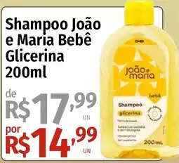 Supermercado Dalben Shampoo joão e maria bebê glicerina oferta
