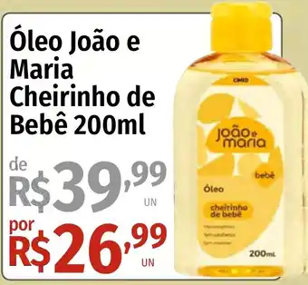 Supermercado Dalben Óleo joão e maria cheirinho de bebê oferta