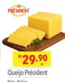 Supermercados Condor Queijo President oferta
