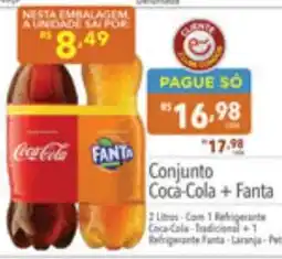 Supermercados Condor Conjunto coca-cola + fanta oferta