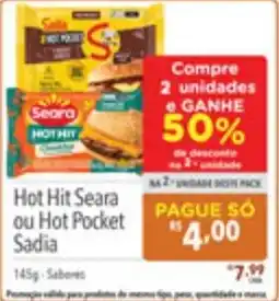 Supermercados Condor hot hit seara ou hot pocket sadia oferta