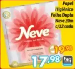 Supermercados Big Compra Papel Higiênico Folha Dupla Neve oferta