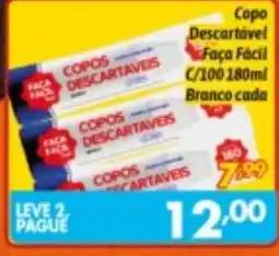 Supermercados Big Compra Copos descartáveis oferta