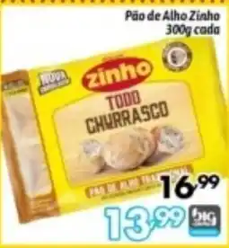 Supermercados Big Compra Pão de Alho Zinho todo churrasco oferta