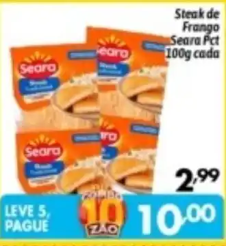 Steak de frango seara pct