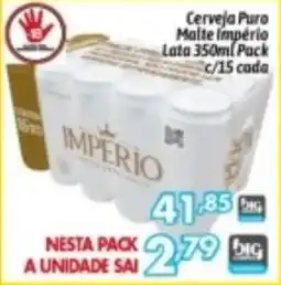 Supermercados Big Compra Cerveja Puro Malte Império oferta