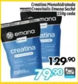Supermercados Big Compra Creatina monohidratada creavitallis emana sachê oferta