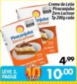 Supermercados Big Compra Creme de Leite Piracanjuba Zero Lactose oferta