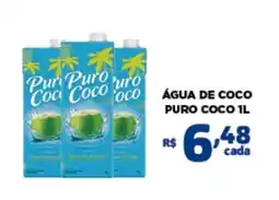 Bahamas Mix Água de coco puro coco 1l oferta