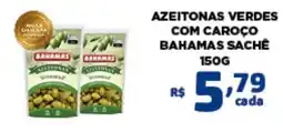 Bahamas Mix azeitonas verdes com caroço bahamas sachê oferta