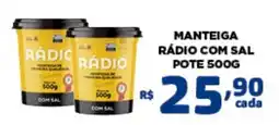 Bahamas Mix Manteiga rádio com sal oferta