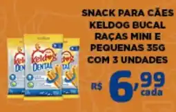 Bahamas Mix Snack para cães keldog bucal raças mini e pequenas oferta