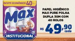 Bahamas Mix Papel higiênico max pure folha oferta