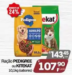 Cometa Supermercados Ração pedigree ou kitechat oferta