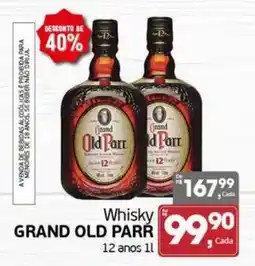 Cometa Supermercados Whisky grand old parr 12 anos oferta