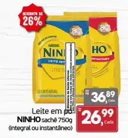 Cometa Supermercados Leite em pó ninho sachê 750g oferta