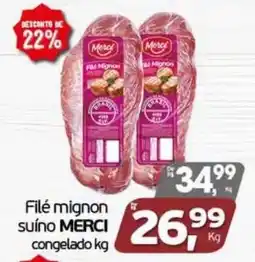 Cometa Supermercados Filé mignon suíno merci congelado oferta