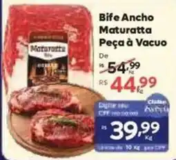 Barbosa Supermercados Bife Ancho Maturatta Peça à Vacuo oferta