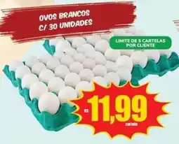 Costa Atacadão ovos brancos oferta