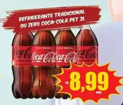 Costa Atacadão Refrigerante tradicional ou zero coca-cola pet 2l oferta