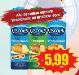 Costa Atacadão Pão de forma visconti tradicional ou integral oferta