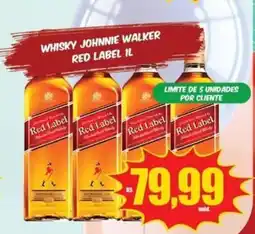 Costa Atacadão Whisky johnnie walker red label 1l oferta