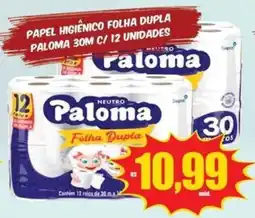 Costa Atacadão Papel higiênico folha dupla paloma oferta