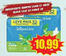 Costa Atacadão absorvente sempre livre c/ abas suave oferta