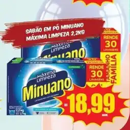 Costa Atacadão Sabão em pó minuano máxima limpeza oferta