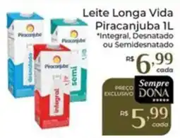 Dona de Casa Leite Longa Vida Piracanjuba oferta