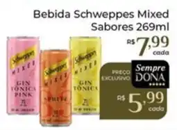 Dona de Casa Bebida schweppes mixed sabores oferta