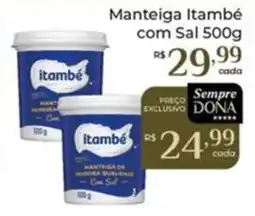 Dona de Casa Manteiga Itambé com Sal oferta